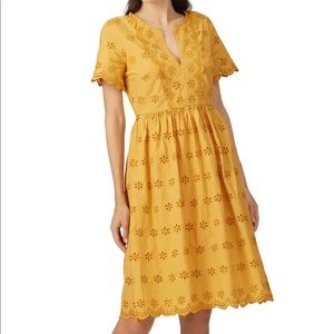 Scalloped Eyelet Madewell Midi Dress